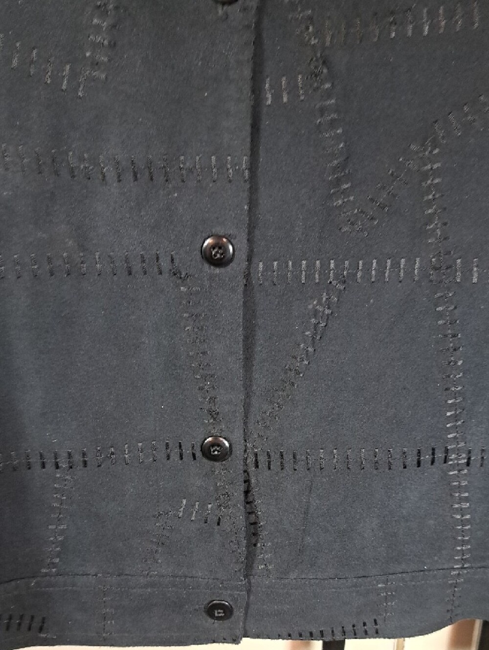 TANTRUMS COLLECTION Women's Black Button-Front Blazer Jacket - Picture 3 of 8